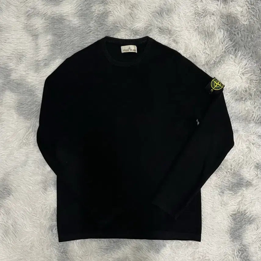 [BUNJANG] Stone Island 23SS Crewneck Knit Black M / [23SS] 스톤아일랜드 크루넥 니트 블랙 [M]