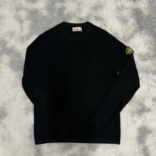 [BUNJANG] Stone Island 23SS Crewneck Knit Black M / [23SS] 스톤아일랜드 크루넥 니트 블랙 [M]