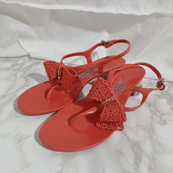 [BUNJANG] Salvatore Ferragamo Women's Thong Sandals Size 240 (26D342) / 페라가모 여성 쪼리 샌들 240 (26D342)