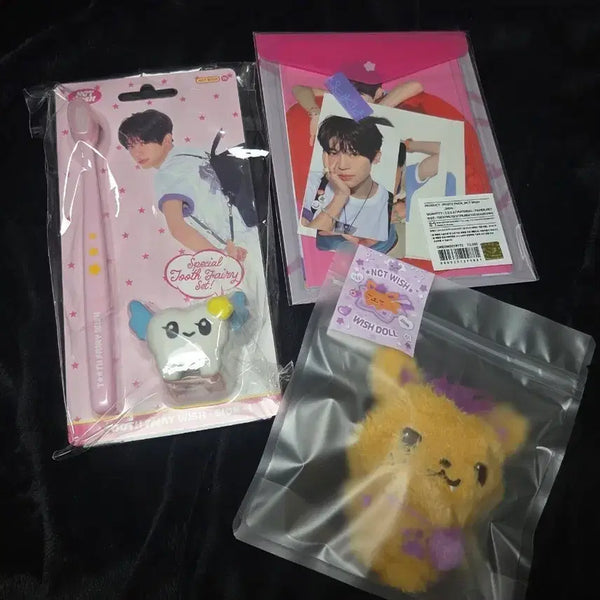 [BUNJANG] Wishdoll Sion Signature Toothbrush Set Photopack (Sealed Bundle Set) / 미개봉일괄)위시돌시오닝 시온 시그 칫솔세트 포토팩