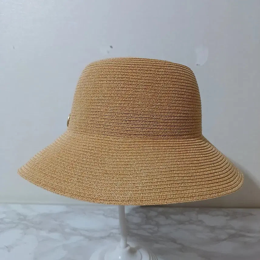 [BUNJANG] Women's Pink Ribbon Raffia Hat / 여성 핑크리본 라탄모자 지사모자 (26F52)