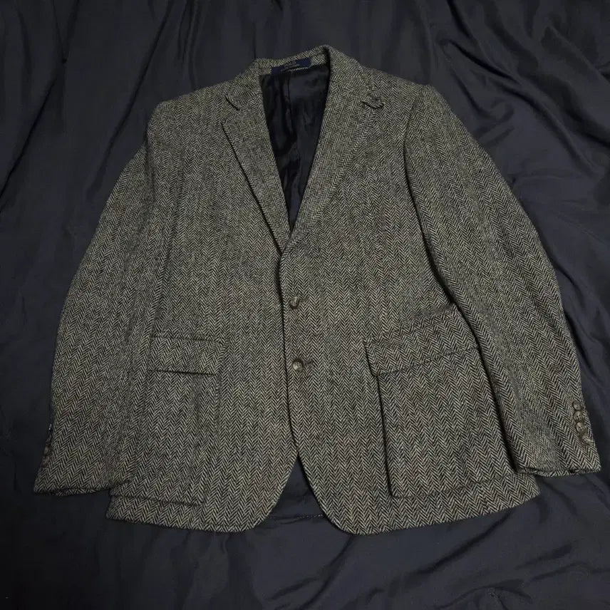 [BUNJANG] Polo Ralph Lauren RL67 Wool 100% Herringbone Jacket / 폴로 이태리메이드 RL67 울100 헤링본자켓 40R