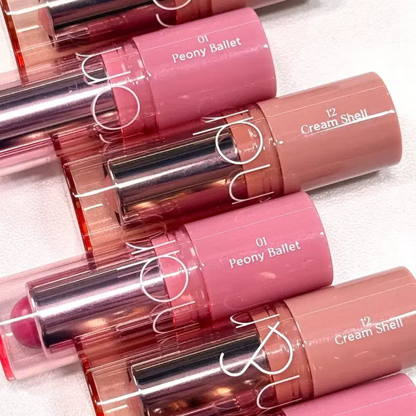 [BUNJANG] Rom&nd Glasting Lip & Cheek Mini (01 Peony Ballet) Limited Edition Blusher Tint Balm Lipstick / 롬앤 글래스팅 립 앤 치크 미니 01 피오니 발레 한정판 단종템 블러셔 치크 틴트 립밤 립스틱 봄웜 여쿨 갈웜 겨쿨 뮤트 라이트 브라이트 클리어 트루 딥 페일