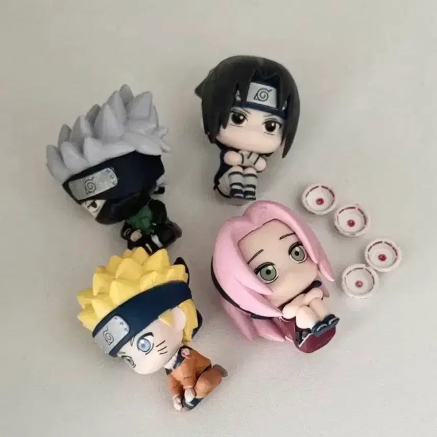 [BUNJANG] Naruto Machiboke Vol. 1 Sasuke, Kakashi, Naruto, Sakura Figures Bundle Set / 나루토 마치보케 1탄 사스케 카카시 일락라멘 피규어 일괄