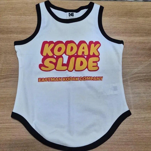 [BUNJANG] Kodak Limited Edition Graphic Sleeveless Top - Size S / 594 ) 새것급 한정판 정품 코닥 새상슬라이드 민소매 S사이즈 49000