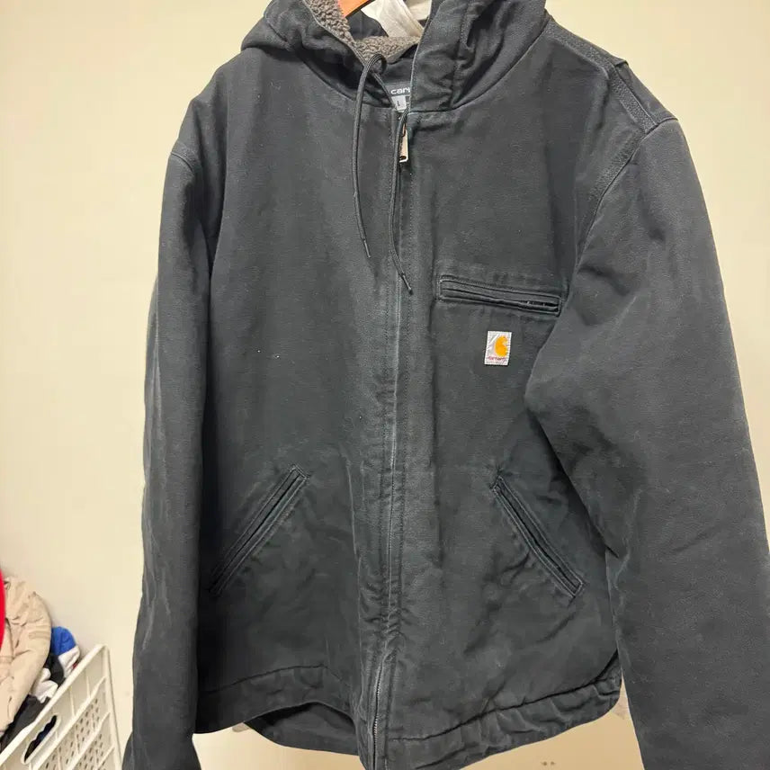 [BUNJANG] Carhartt 104392 Washed Duck Sherpa Sierra Jacket Black / [L] 칼하트 104392 워시드 덕 셰르파 시에라 자켓 블랙