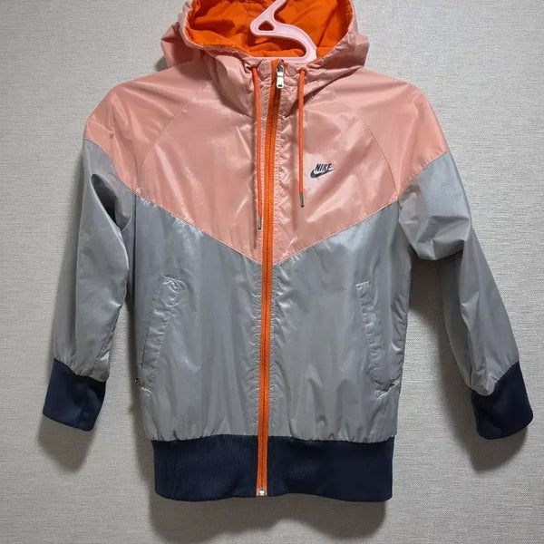 [BUNJANG] Nike Windrunner Jacket (Pink/Grey/Orange) / 나이키 윈드러너 자켓 핑크/그레이/오렌지