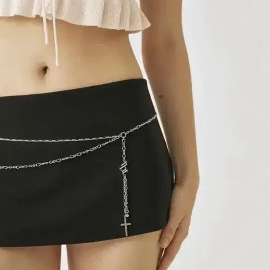 [BUNJANG] 3Times Cross Chain Belt / 유일매물) 쓰리타임즈 크로스 체인 벨트