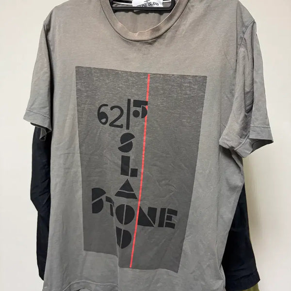 [BUNJANG] Stone Island Graphic T-Shirt / 스톤아일랜드 그래픽 반팔 티셔츠