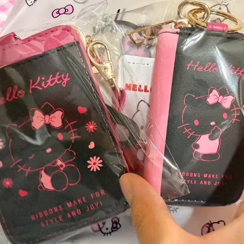 [BUNJANG] Sanrio Hello Kitty Car Key Case & Card Reader Set / 헬로키티 키케이스&카드릴패스