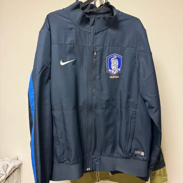 [BUNJANG] Vintage Nike South Korea National Football Team N98 Woven Track Jacket Navy L / [빈티지] 나이키 12-14 대한민국 축구 국가대표 N98 우븐 트랙 자켓 네이비