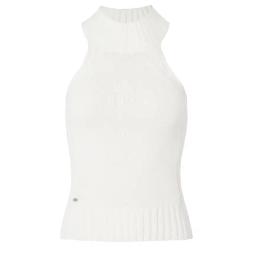 [BUNJANG] Pale Jade Cotton Halterneck Knit Top White / 새상품 페일제이드 코튼 홀터넥 니트 탑 화이트