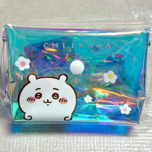 [BUNJANG] Chiikawa Transparent Hologram Pouch / 치이카와 투명 홀로그램 파우치