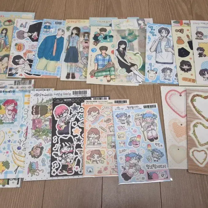 [BUNJANG] Popular Artist's Diary Deco Seal Stickers - 100 Sheet Bundle / 4번/인기작가 다꾸 씰스티커 새상품 100장 일괄판매/장당870/운포