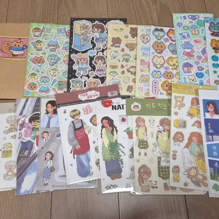[BUNJANG] Popular Artist Diary Deco Seal Stickers Bundle Set (100 sheets) / 10번/인기작가 다꾸 씰스티커 새상품 100장 일괄판매/장당870/운포