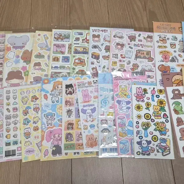 [BUNJANG] Popular Artist Diary Deco Seal Stickers - 100 Sheet Bundle Set / 15번/인기작가 다꾸 씰스티커 새상품 100장 일괄판매/장당870/운포