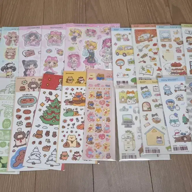 [BUNJANG] Popular Artist Diary Deco Seal Stickers Bundle Set (100 pcs) / 17번/인기작가 다꾸 씰스티커 새상품 100장 일괄판매/장당870/운포