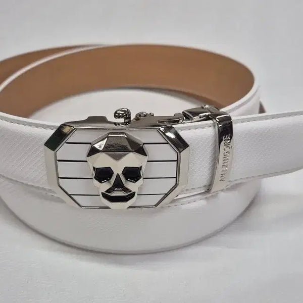 [BUNJANG] Golf Carbon Genuine Leather Automatic Belt / 골프 소가죽 자동벨트  새상품