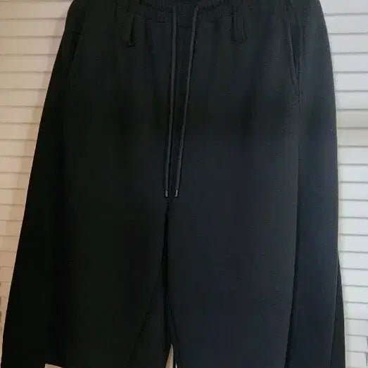[BUNJANG] Black Wide Belt Pants / (새상품)블랙 와이드 벨트 팬츠