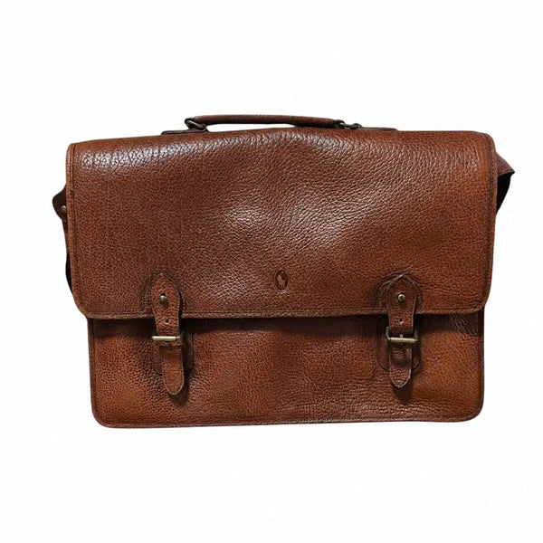 [BUNJANG] Ralph Lauren Polo Pebble Grain Calfskin Leather Business Bag / 랄프로렌 폴로 시보 소가죽 비즈니스백