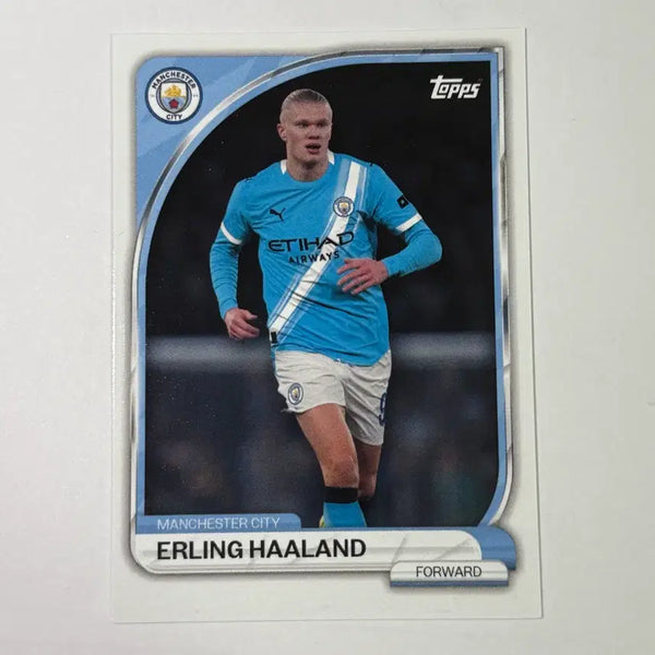 [BUNJANG] Manchester City Erling Haaland Tops Football Card / 맨체스터 시티 엘링 홀란드 탑스 축구 카드