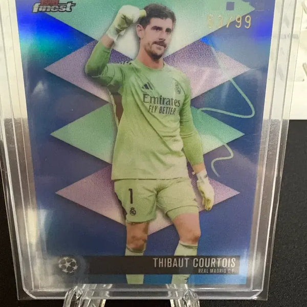 [BUNJANG] Topps Finest Thibaut Courtois 99 Limited Edition Card Real Madrid / 탑스 파이니스트 티보 쿠르투아 99한정 카드 레알마드리드