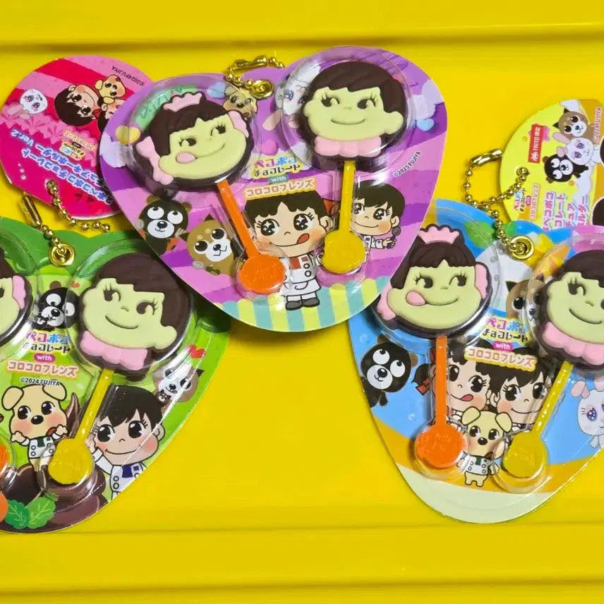 [BUNJANG] Taito Limited Peko-chan Chocolate Keychain Bundle Set / 타이토  한정 페코짱 초콜릿   키링 3개 일괄