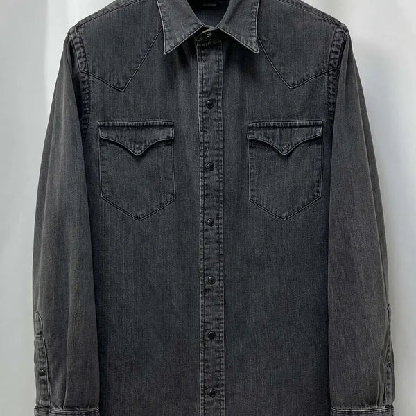 [BUNJANG] Polo Ralph Lauren Southwestern Denim Shirt / 폴로 랄프로렌 콘초 스톤블랙 인디언 사우스 웨스턴 데님 셔츠