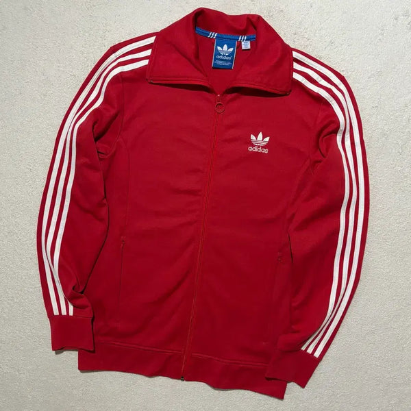 [BUNJANG] Adidas Shiny Europa Red Track Top Jersey / 아디다스 신유로파 레드 트랙탑 져지