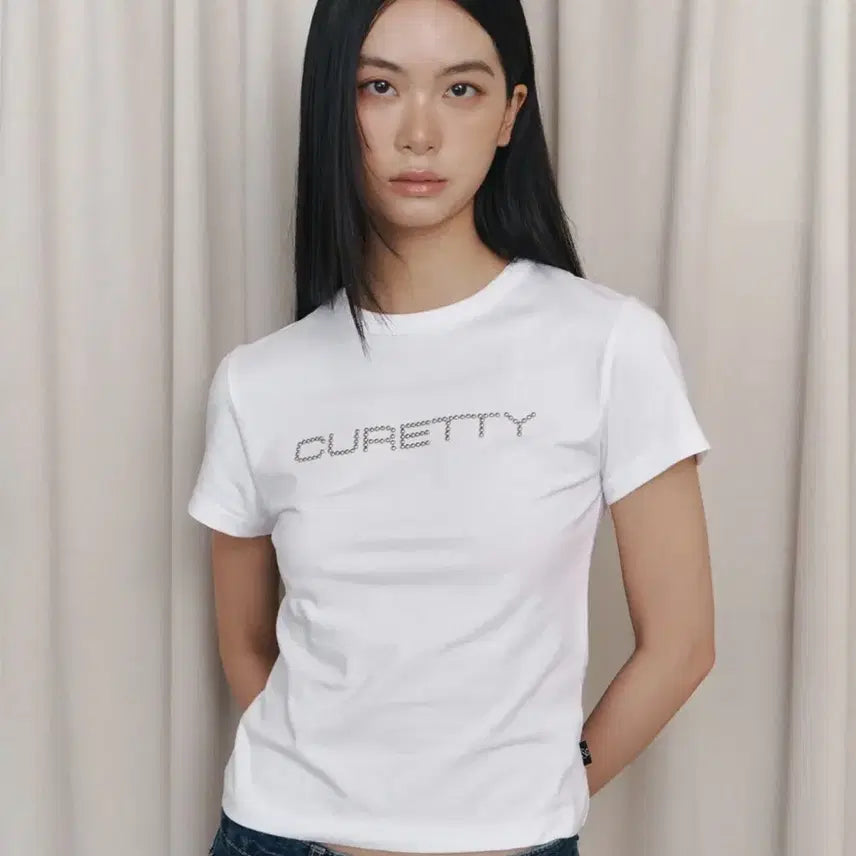 [BUNJANG] QRIOSITY C Logo Convex Short-Sleeve T-Shirt / 큐리티 c logo c로고 convex 반팔티