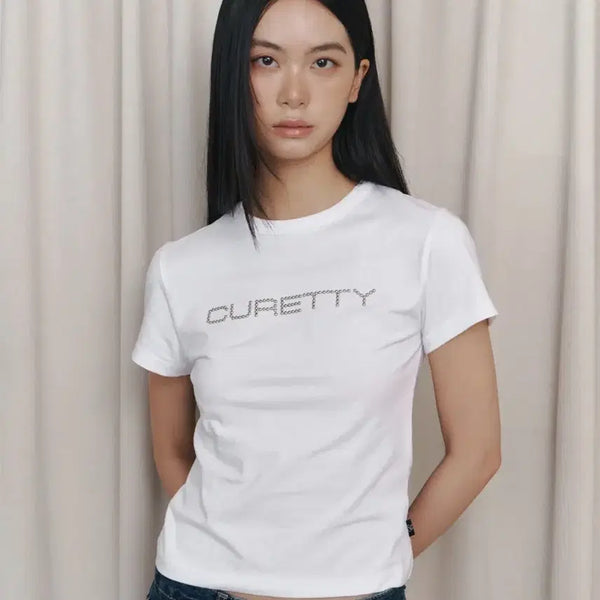 [BUNJANG] QRIOSITY C Logo Convex Short-Sleeve T-Shirt / 큐리티 c logo c로고 convex 반팔티