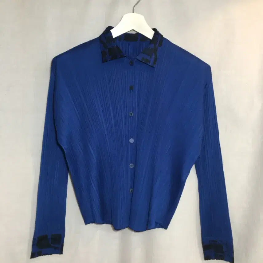 [BUNJANG] Issey Miyake Pleats Please Royal Blue Cardigan Size 3 / 이세이미야케 로열 블루 플리츠플리즈 가디건 3 사이즈