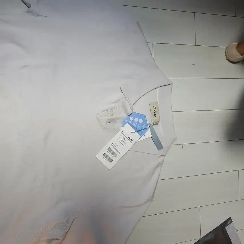 [BUNJANG] ZIOZIA Beige Short Sleeve Polo Shirt / 지오지아 반팔 카라티 베이지
