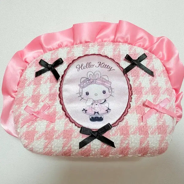 [BUNJANG] Sanrio Yumey Ribbon Series Ribbon Pouch - Hello Kitty / (정품)산리오 유메리본 시리즈 리본 파우치 - 헬로키티