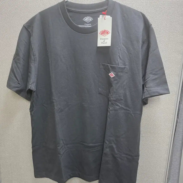 [BUNJANG] DanTon Pocket T-Shirt Charcoal L / 단톤 포켓 반팔티셔츠 차콜 L 105