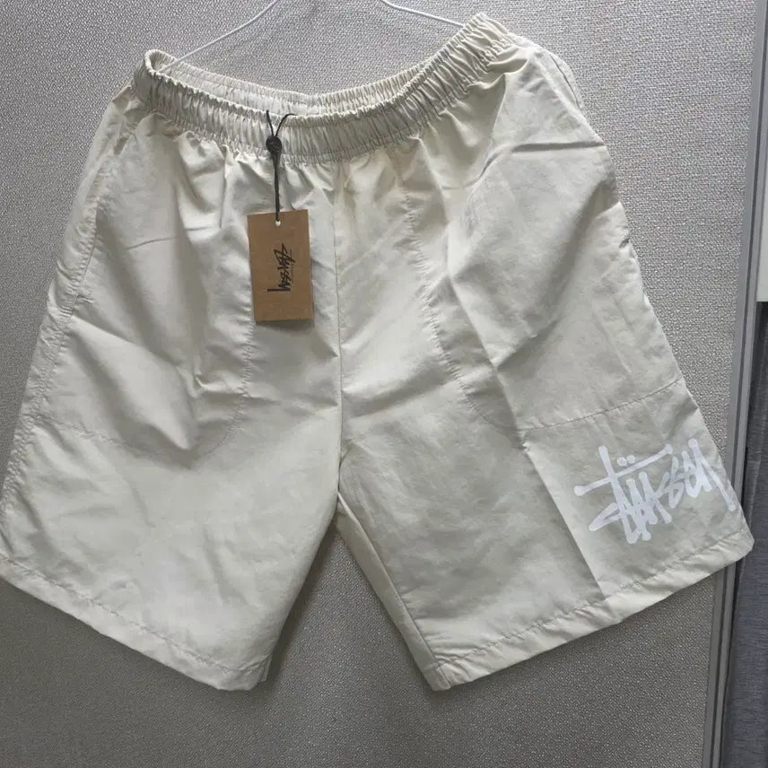 [BUNJANG] Stussy Pocket Shorts Beige Black / 스투시 바스락반바지 베이지,블랙 32~34