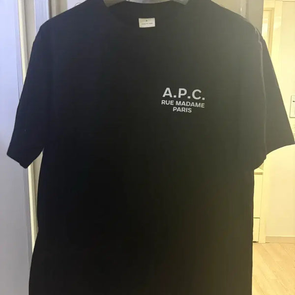[BUNJANG] A.P.C. Replica Black Logo T-Shirt Small / A.P.C. 레플리카 블랙 로고 반팔티 S (새 상품, 당일발송)