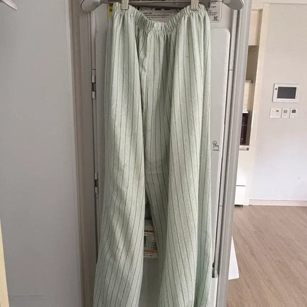 [BUNJANG] Striped Linen Pajama / 스트라이프 린넨 파자마 (당일발송)