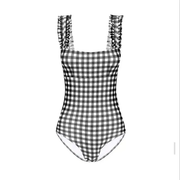 [BUNJANG] Ephemera Gingham Check Ruffle One-Piece Swimsuit / 미사용) 에페메라 원피스 수영복 고급 스윔웨어 EPHEMERA (FR 38 / 44반~55)