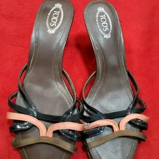 [BUNJANG] Tod's Strap Heel Sandals Brown / TOD'S 샌들 브라운/블랙/코랄