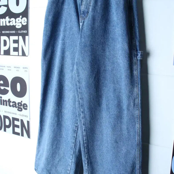 [BUNJANG] Nomad Denim Carpenter Wide Fit Jeans / (L) 노마드 청바지 데님 와이드핏 카펜터 아메카지-P10624
