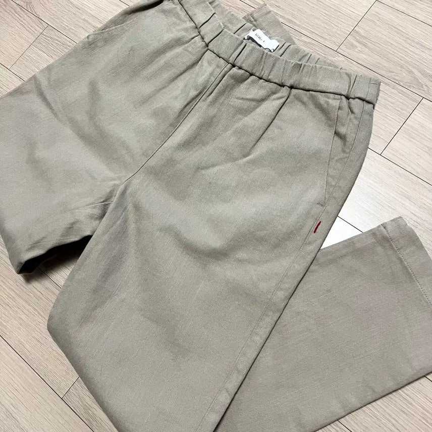 [BUNJANG] LUDIA K Cotton Spandex Bending Pants Beige / 제평 루디아케이 LUDIA K 면 스판 밴딩 바지 코튼 팬츠 슬랙스 베이지 봄가을