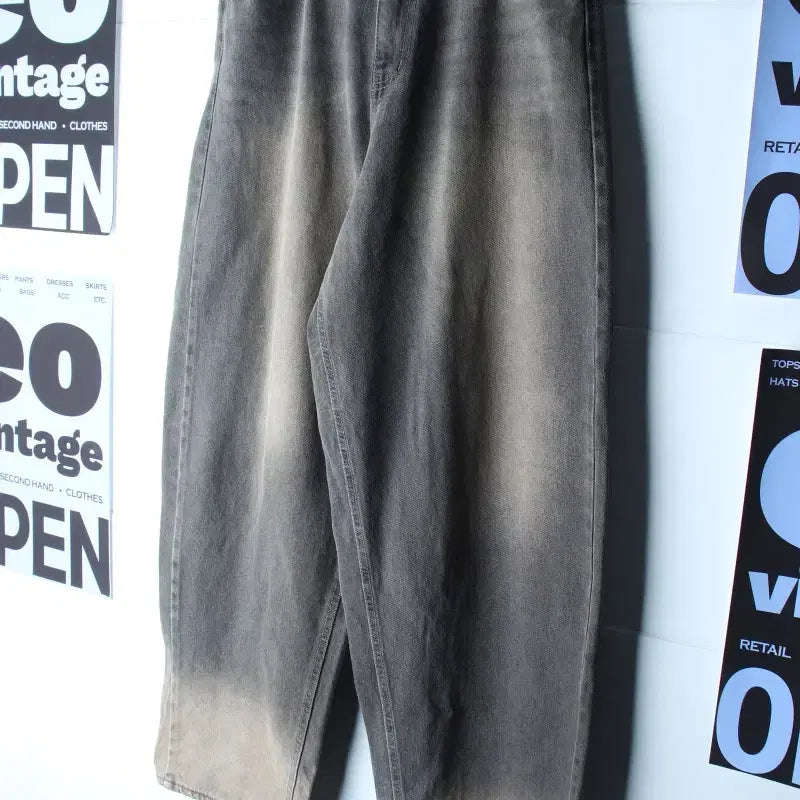 [BUNJANG] 8 Seconds Denim Wide Fit Jeans Light Blue Beige / (M-XL) 에잇세컨즈 청바지 데님 와이드핏 연청 베이지-P10634