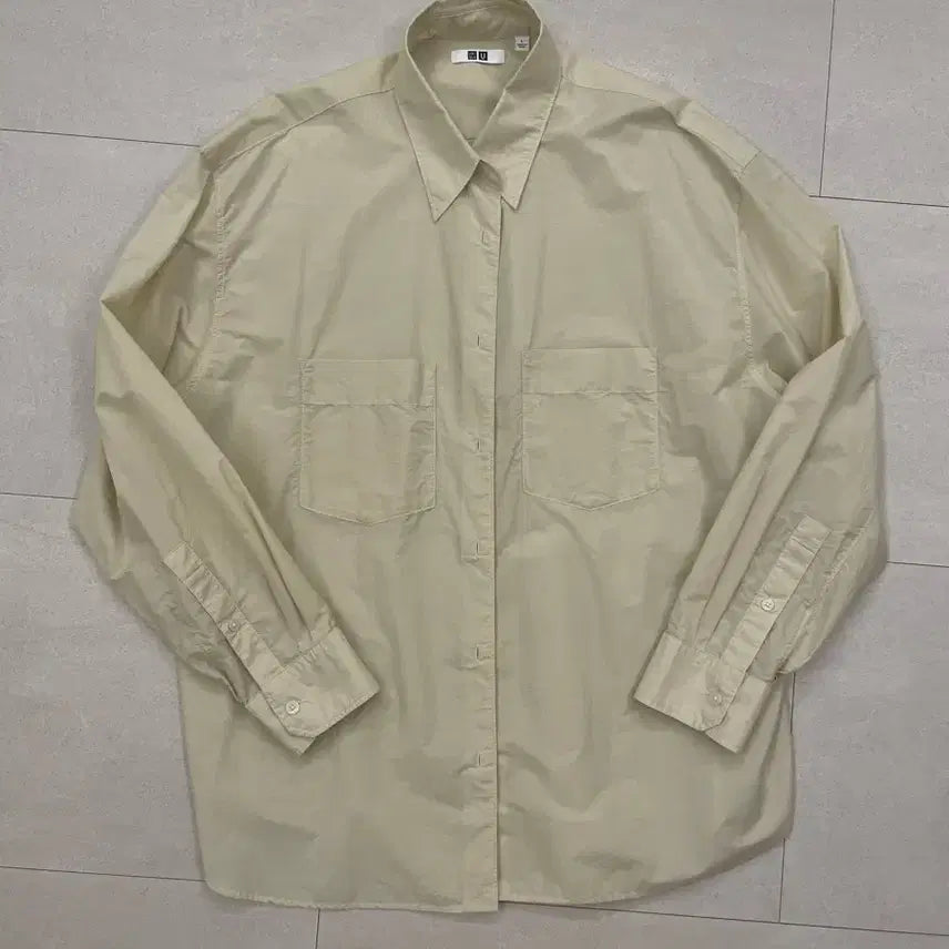 [BUNJANG] Uniqlo U Double Pocket Oversized Fit Shirt / 유니클로u 셔츠