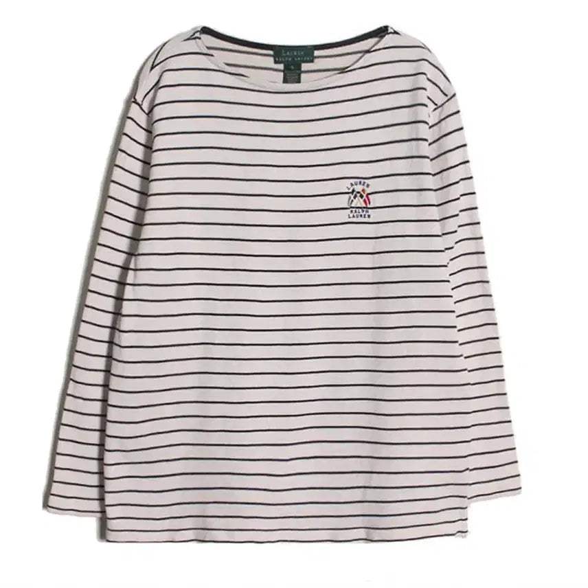 [BUNJANG] Ralph Lauren Striped Long Sleeve T-Shirt / 랄프로렌 스트라이프 긴팔티셔츠