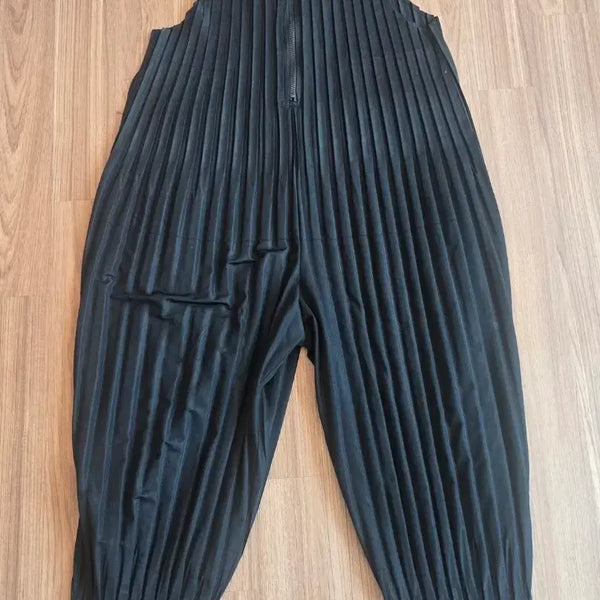 [BUNJANG] Black Pleated Jumpsuit / 플리츠 점프슈트 검정