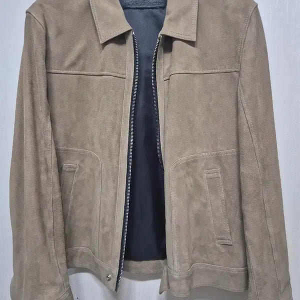 [BUNJANG] Noir Larmes Suede Jacket Beige 48 / 느와르라르메스 스웨이드 자켓 베이지 48