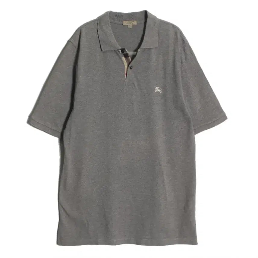 [BUNJANG] Burberry Grey Polo T-Shirt / 버버리 그레이 폴로 카라티 티셔츠