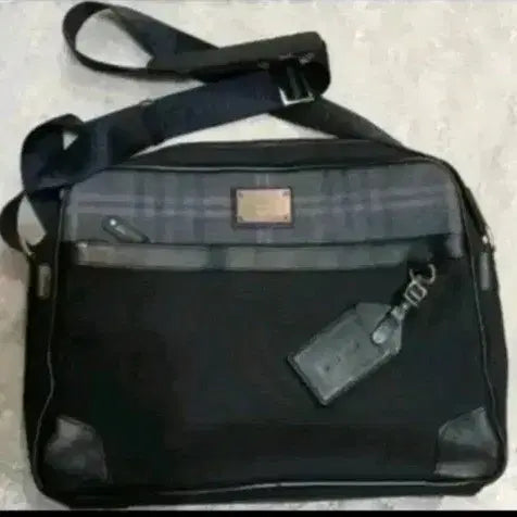 [BUNJANG] Beanpole Canvas Leather Shoulder Bag Black / 빈폴 숄더백 블랙