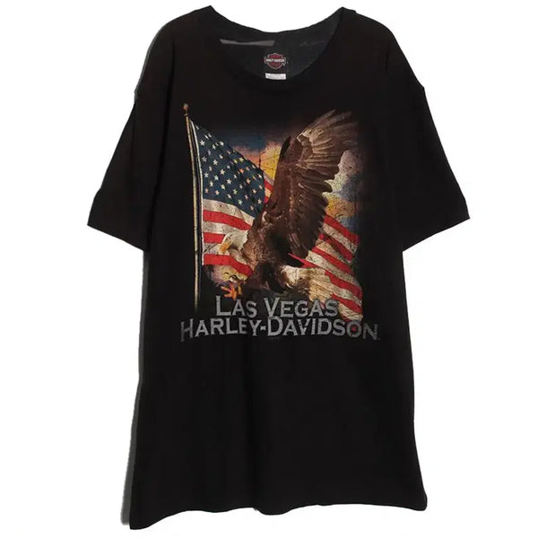 [BUNJANG] Harley-Davidson Eagle Print Short Sleeve T-Shirt / L) 할리데이비슨 이글 프린팅 반팔티셔츠